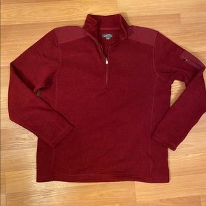 Eddie Bauer 1/4 zip sweater with arm pocket